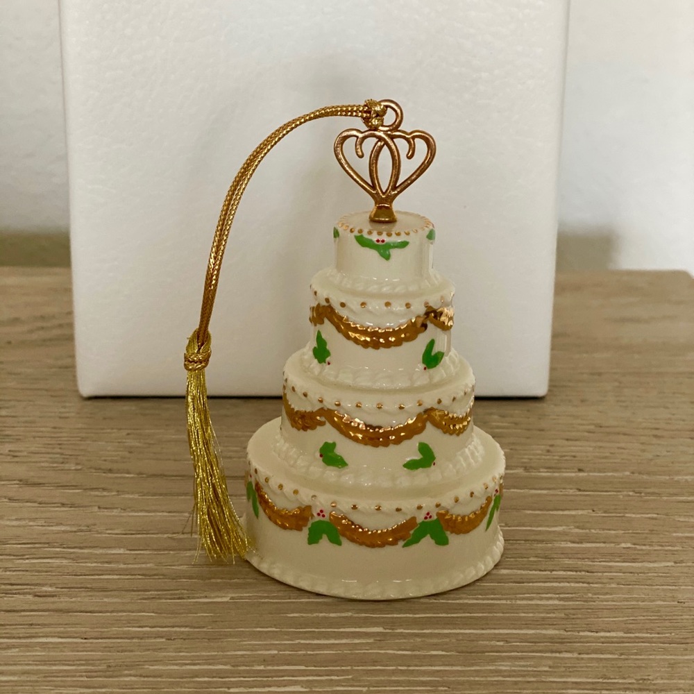 Lenox Holiday Cake Porcelain Ornament